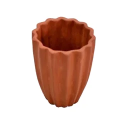 100% Natural clay cup saucer planter terracotta indoor planter brown terracotta plant pots at good price and popular demand