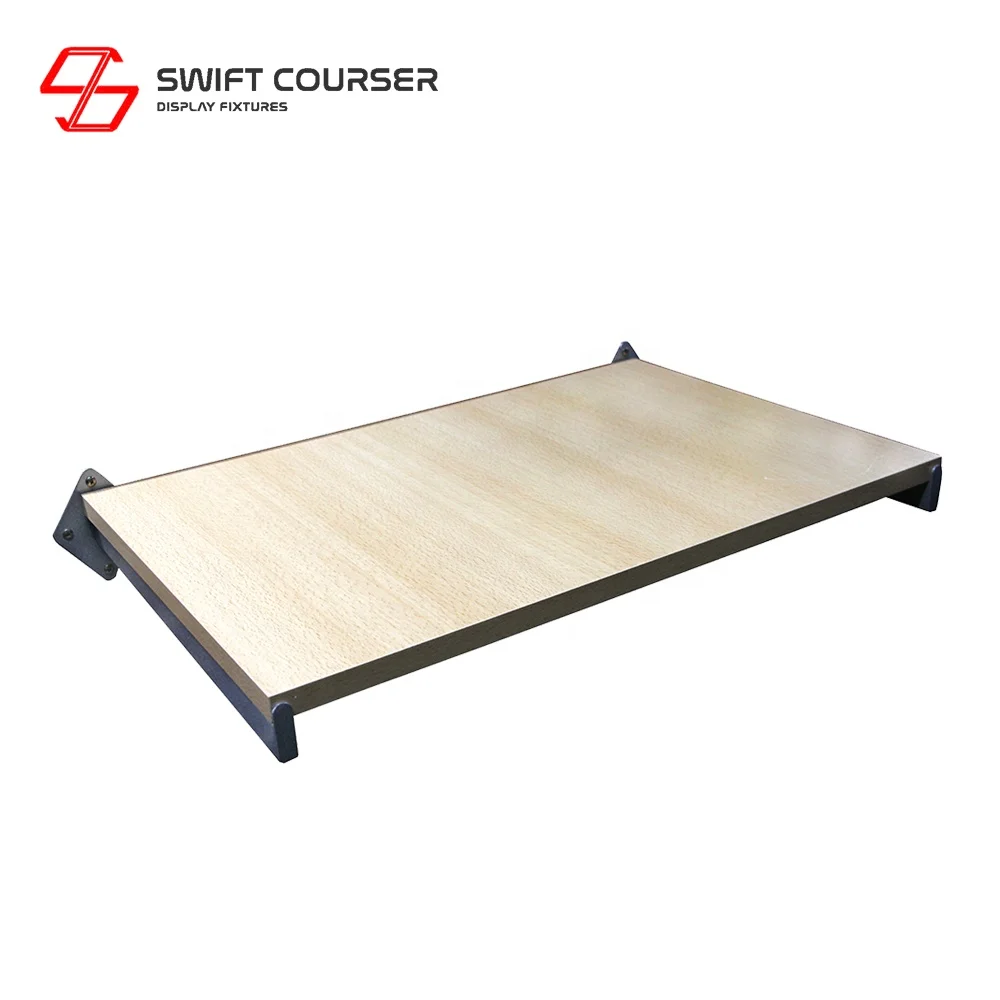 Boutique shelf clothing storage shelves design display shelving unit wall mounted