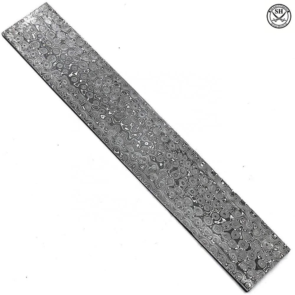 damascus steel blank Bar Damascus material , Damascus billet knife material
