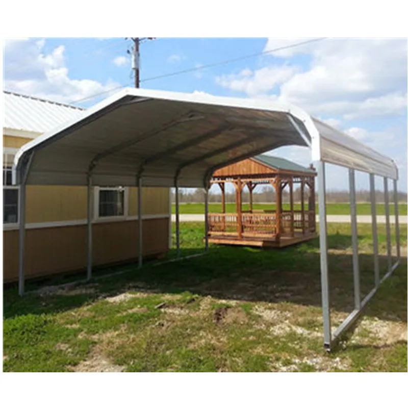 wholesale cheap 20*20 carport modular mobile shelter canopy steel prefab car tent garage folding outdoor