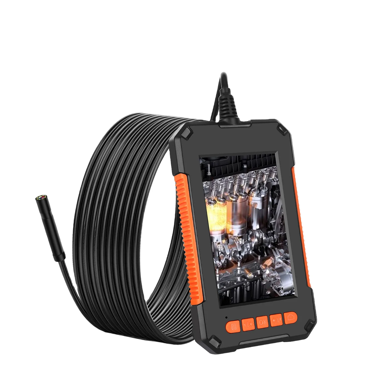 Handheld 1080P  Snake Camera  p40 screen endoscope 8LED HD 4.3 Inch Screen Borescope Inspection Camera