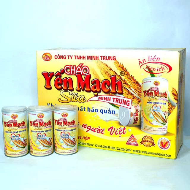 Wholesale Canned food instant Milk Oat Grain Porridge from Minh Trung Vietnam - No preservative