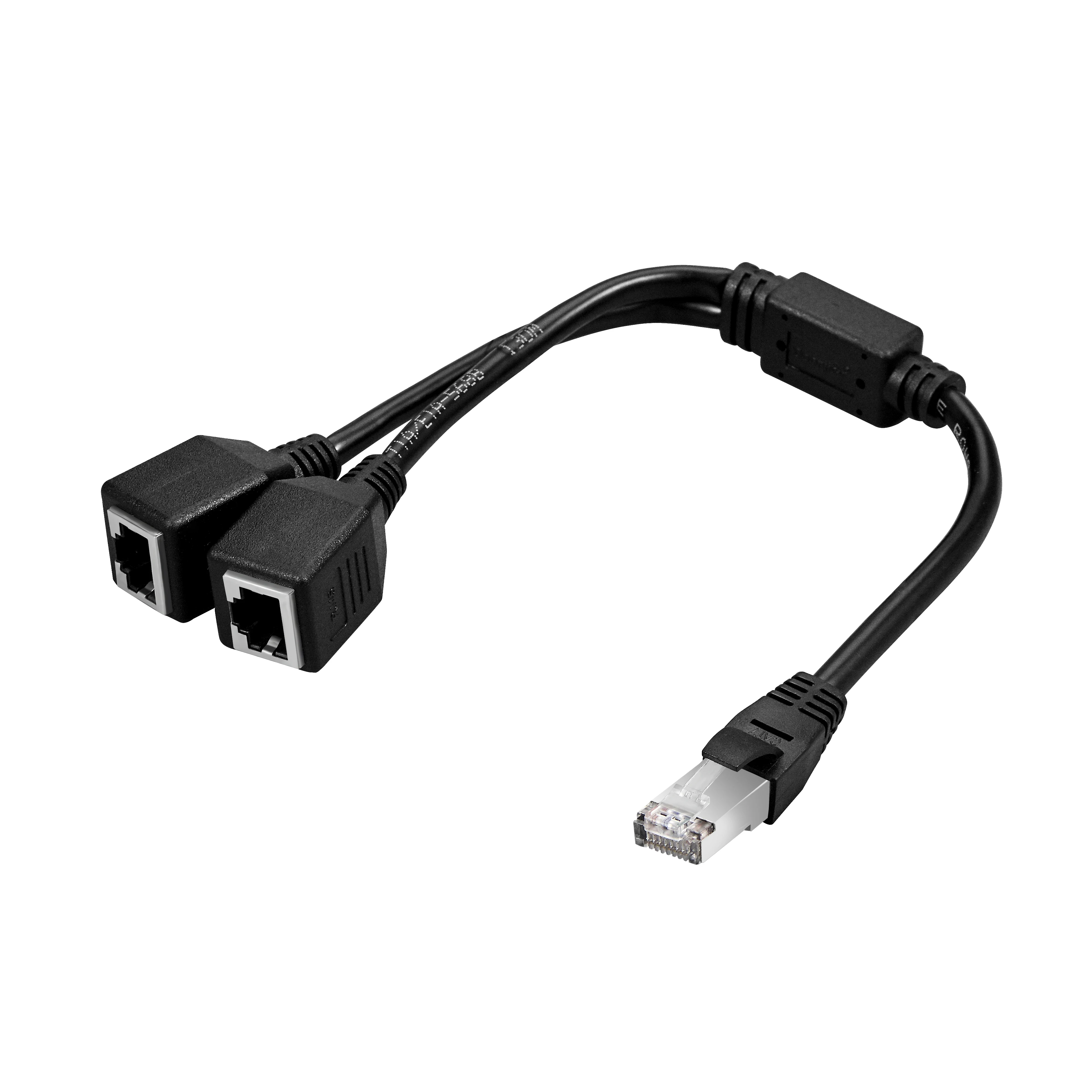 
DOONJIEY RJ45 Network 1 to 2 Port Ethernet Adapter Splitter RJ45 Male to 2 x Female LAN Splitter Adapter Cable For Cat 5 6 7 