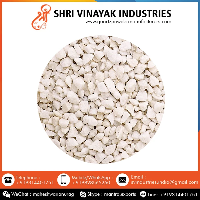Decorative White Marble Stone Chips at