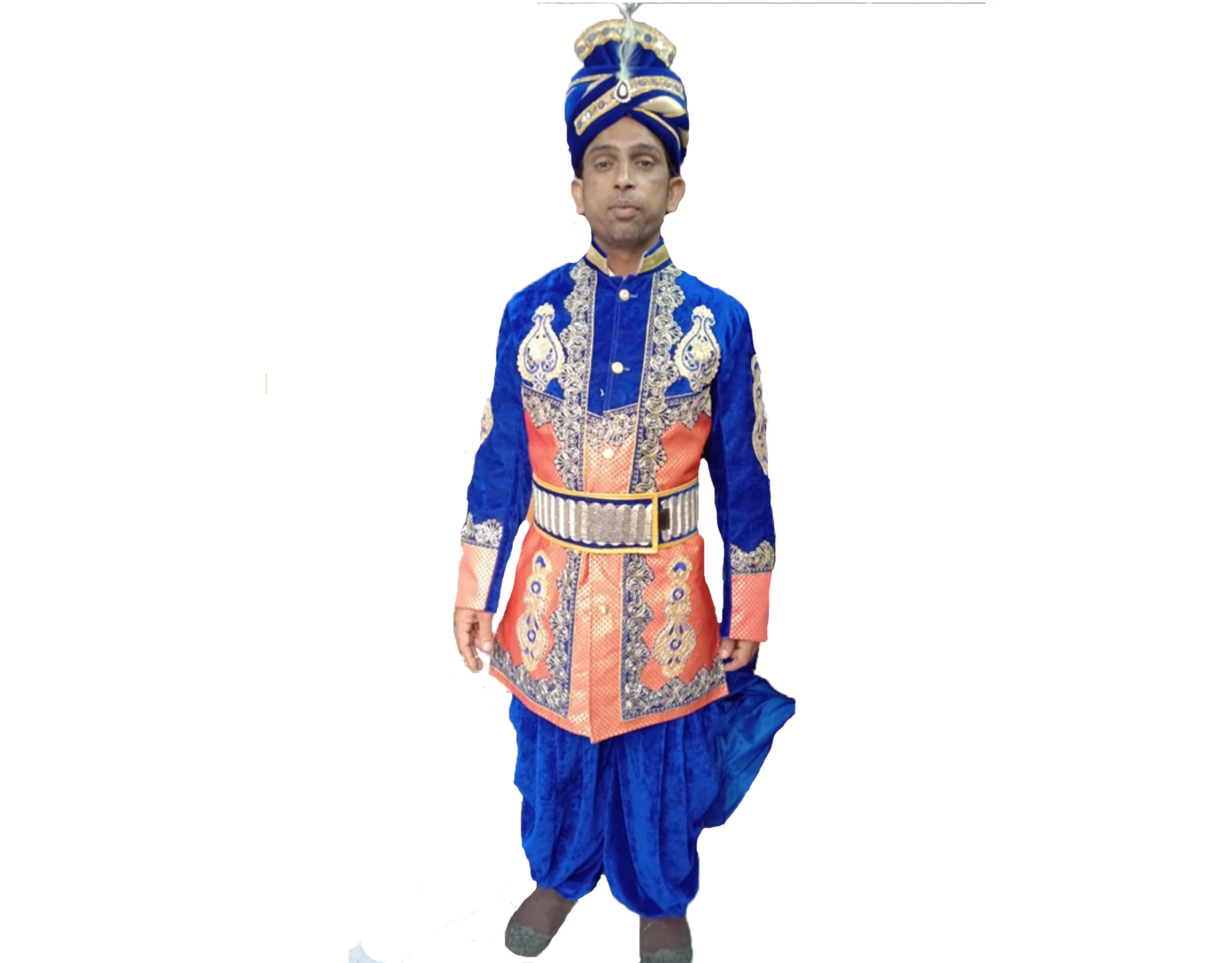 NASIR ALI NEW BLUE  DESIGN FANTASTIC DRESS COSTUME WITH TRADITIONAL DESIGN AND ATTRACTIVE LOOK