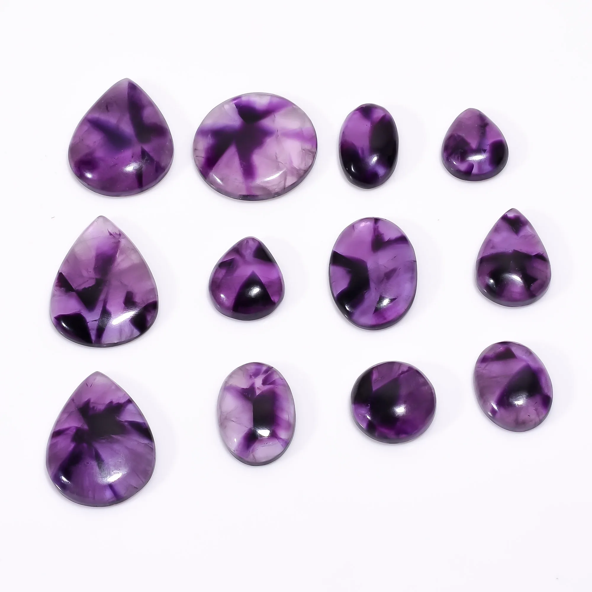 Natural Trapiche Amethyst Cabochon Cut Loose Gemstone Pendant Ring Necklace Jewelry Designer Gemstone Cabochons Cut Loose Gems
