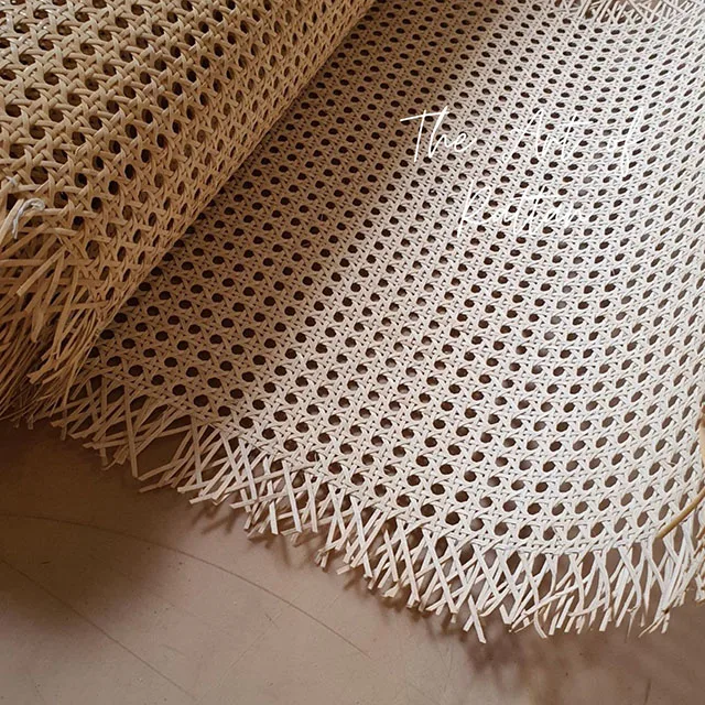Half Inch Semi Bleached Natural Rattan Roll