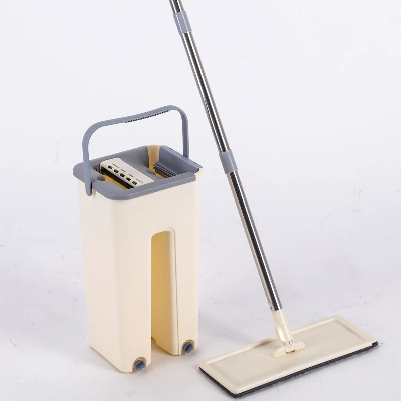 Бестселлер от производителя, набор Плоских швабр с дешевым ведром для выдавливания и 2 тряпками