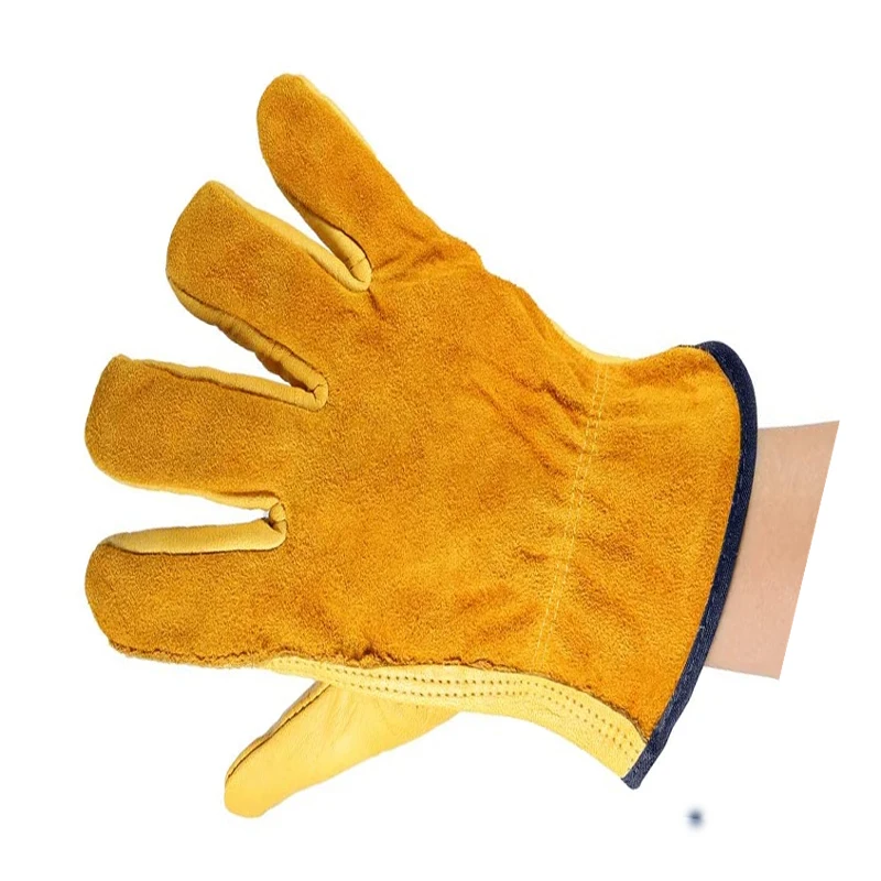  Пакистанские высококачественные прямые продажи с завода безопасные рабочие кожаные перчатки для мужчин