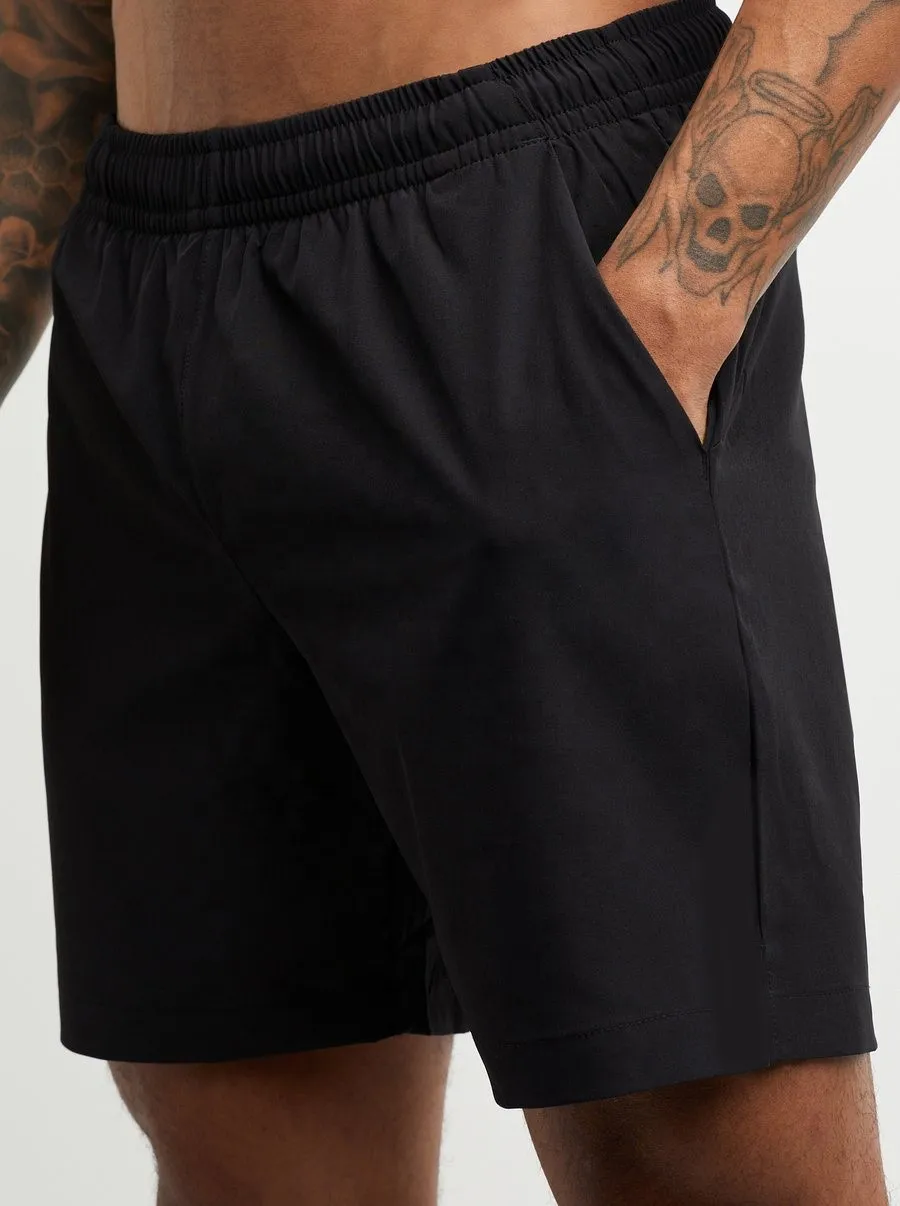 
Wholesale men black shorts customized training Athletic plain short sets for men wholesale t shirts muscle fit shorts sets 