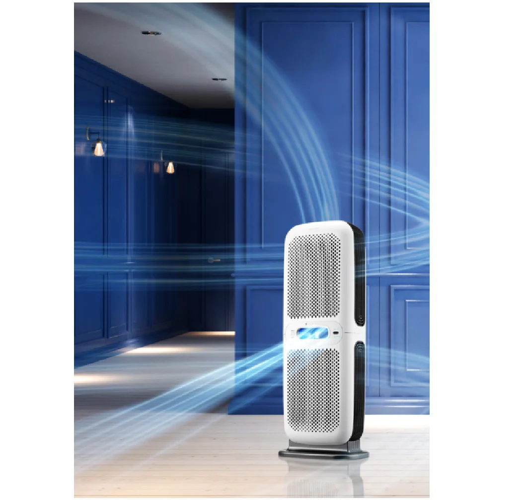 Chungho A850 multi-circulation Air Purifier, Double filter set & Double fan, Wall mount+Remote control, Free standing