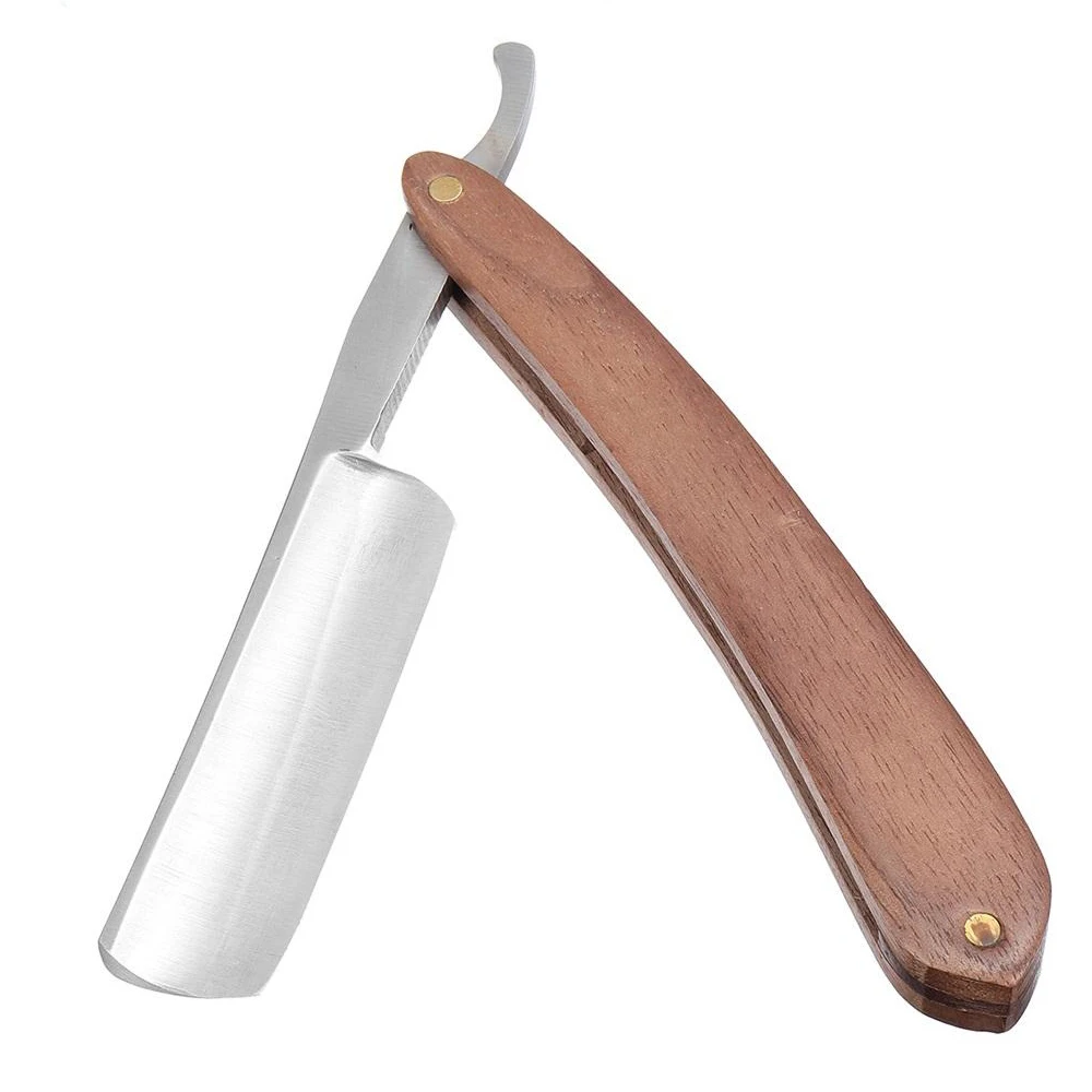 New Perfect Shave for Man Red stylish Plastic Handle Barber Shaving Straight Razor Disposable Razors