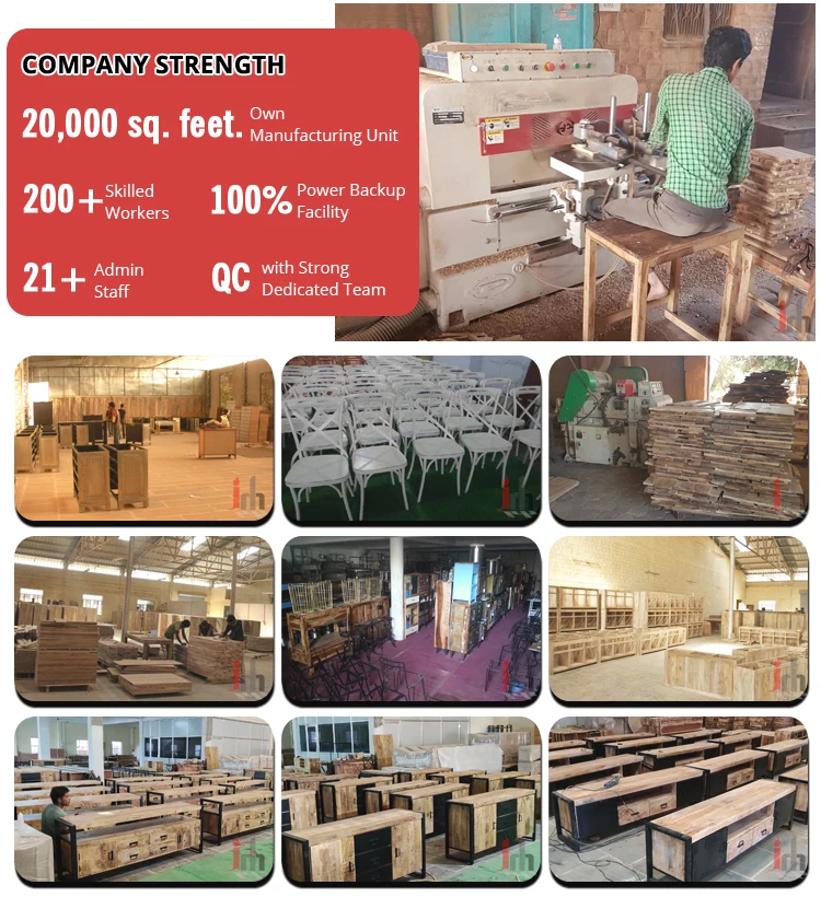 Bulk Selling Industrial & Vintage Furniture Wood Residential Storage Cabinet Wooden Sideboard 2 Doors 3 Drawers