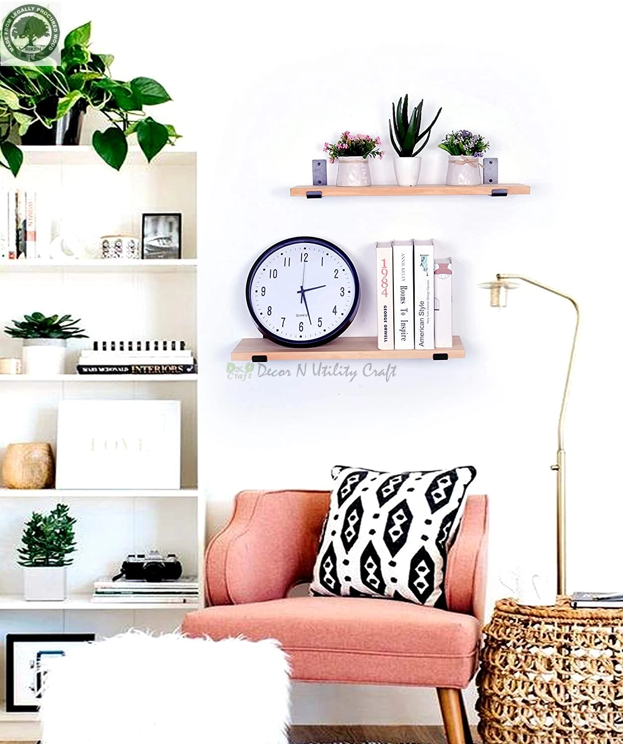 Custom Size Colors Wooden wall shelf Multi-purpose wall shelves Manufacture