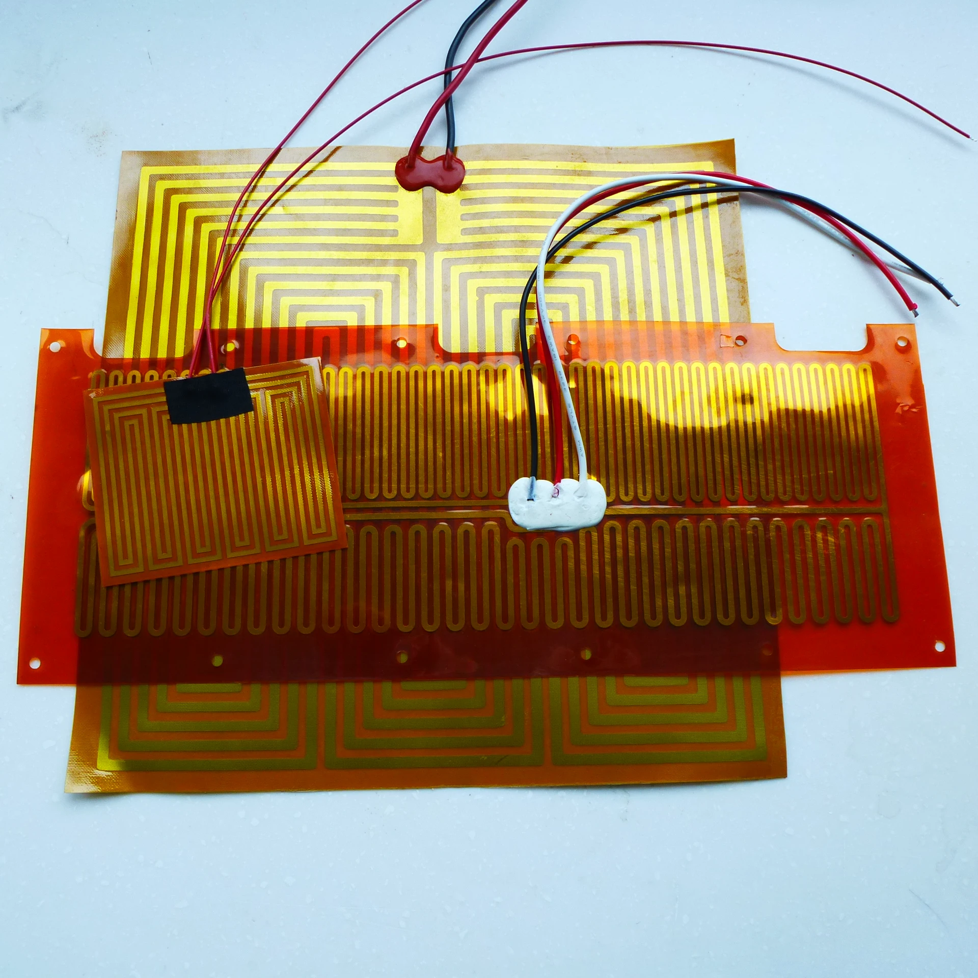 12V 24V 24V  Electric flexible  thin polyimide  PI Heating film heater