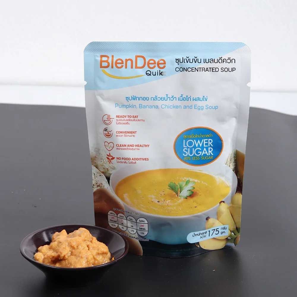 HALAL Certification Low Sugar Formula Banana Chicken and Egg Concentrated Soup Instant Soup