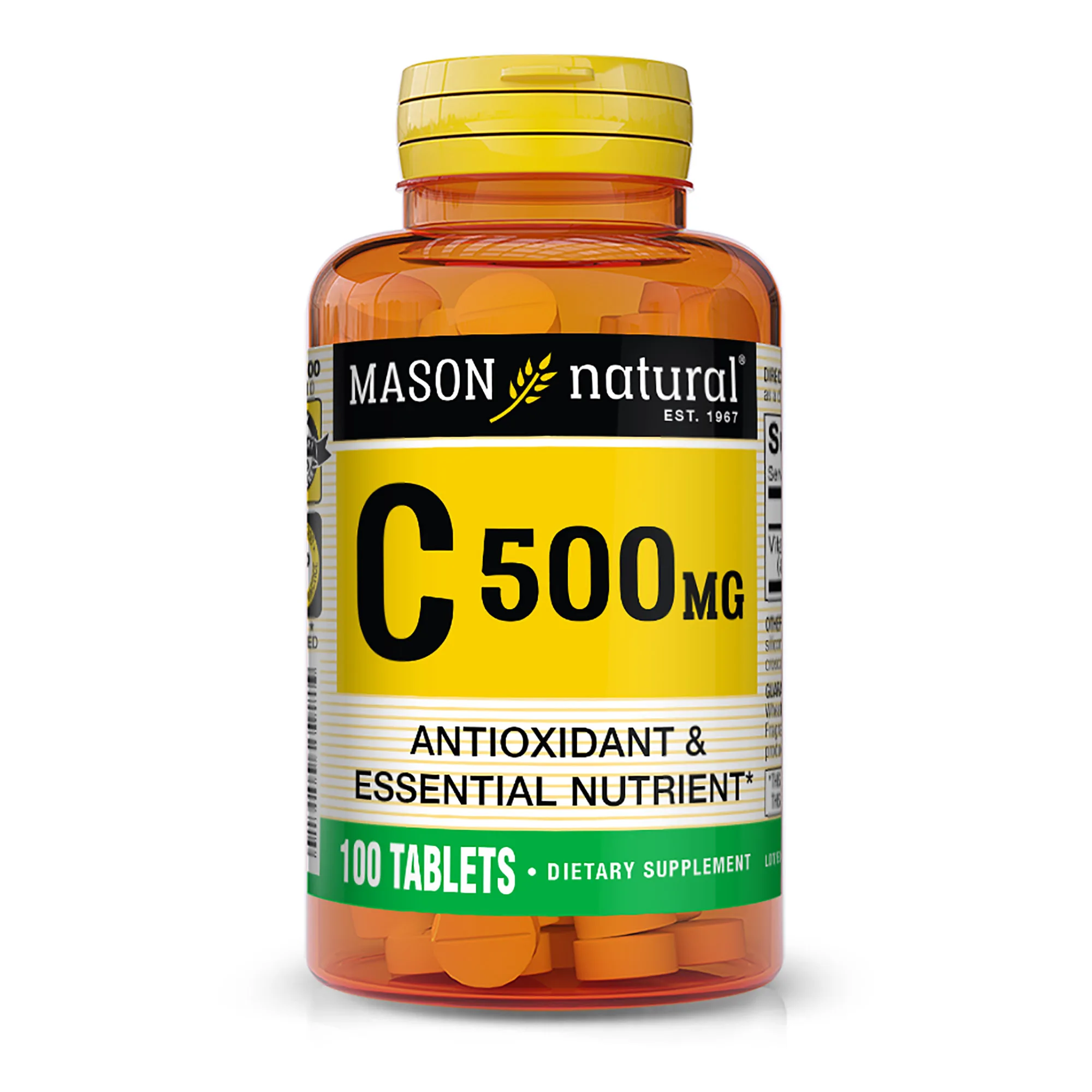 Натуральный витамин C 500 мг Mason-поддерживает здоровую иммунную систему антиоксидант и основные питательные вещества 100