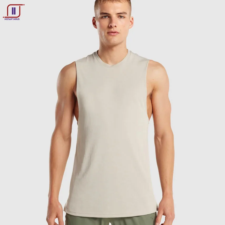 Needs Outdoor Premium High Quality Fashion Summer Singlet Polyester Cotton Sleeveless Trending Plain Custom Tank Tops For Men
