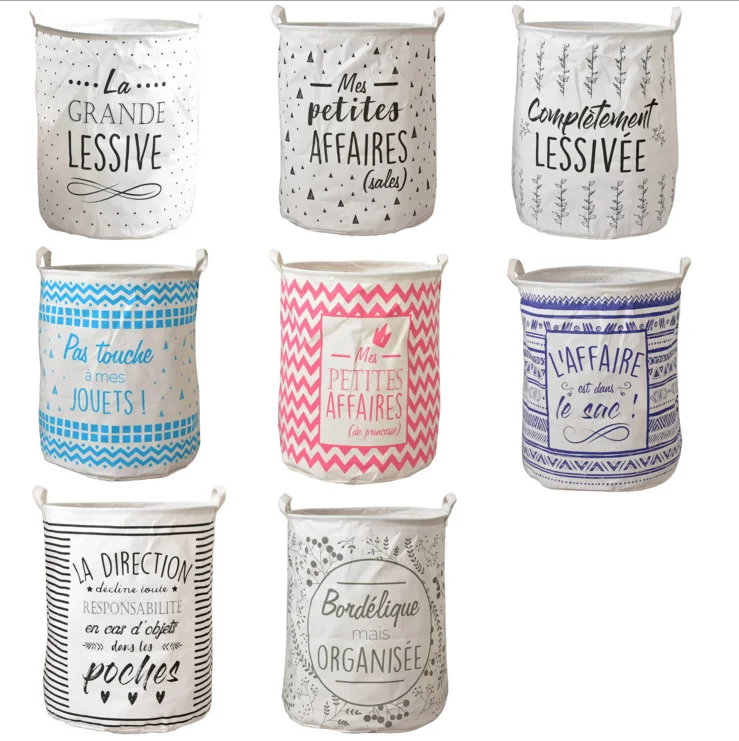 
New Arrival Storage Woven Dirty Clothes Folding Waterproof Laundry Basket 