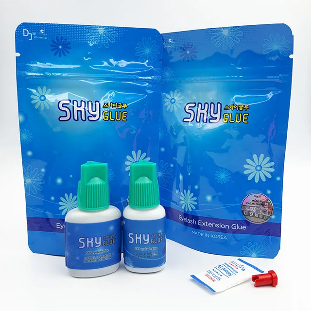 Sky Glue S+ Type Lash Glue 5ml Fast Dry Long Lasting Premade Fans Individual Eyelash Extension Sky Glue Korea Adhesive for sale