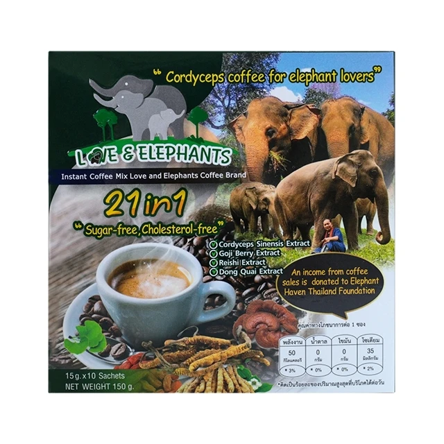 
 Кордицепс военный кофе для любителей слона  