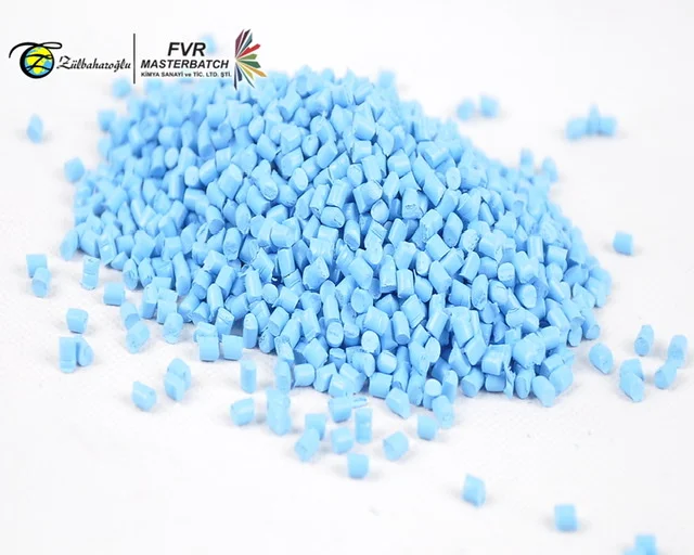 Factory Wholesale PP PE ABS Made In Turkey Blue Color And Black Filler Masterbatch Color Pigments White Masterbatch HDPE LDPE SA