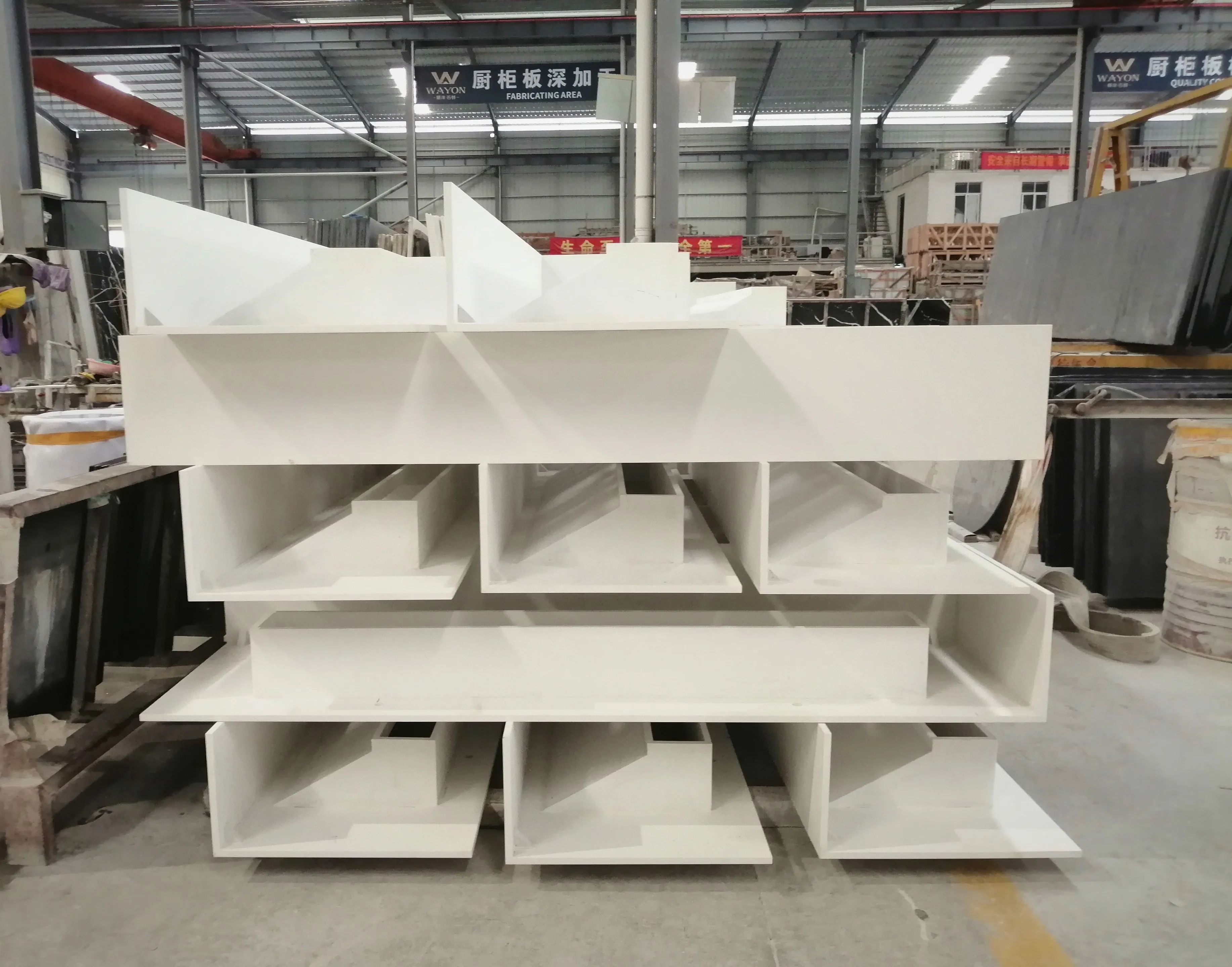 Factory Direct Sales Countertop Worktop Artificial Quartz Marble Look Stone Slabs Calacatta  Quartz Stone