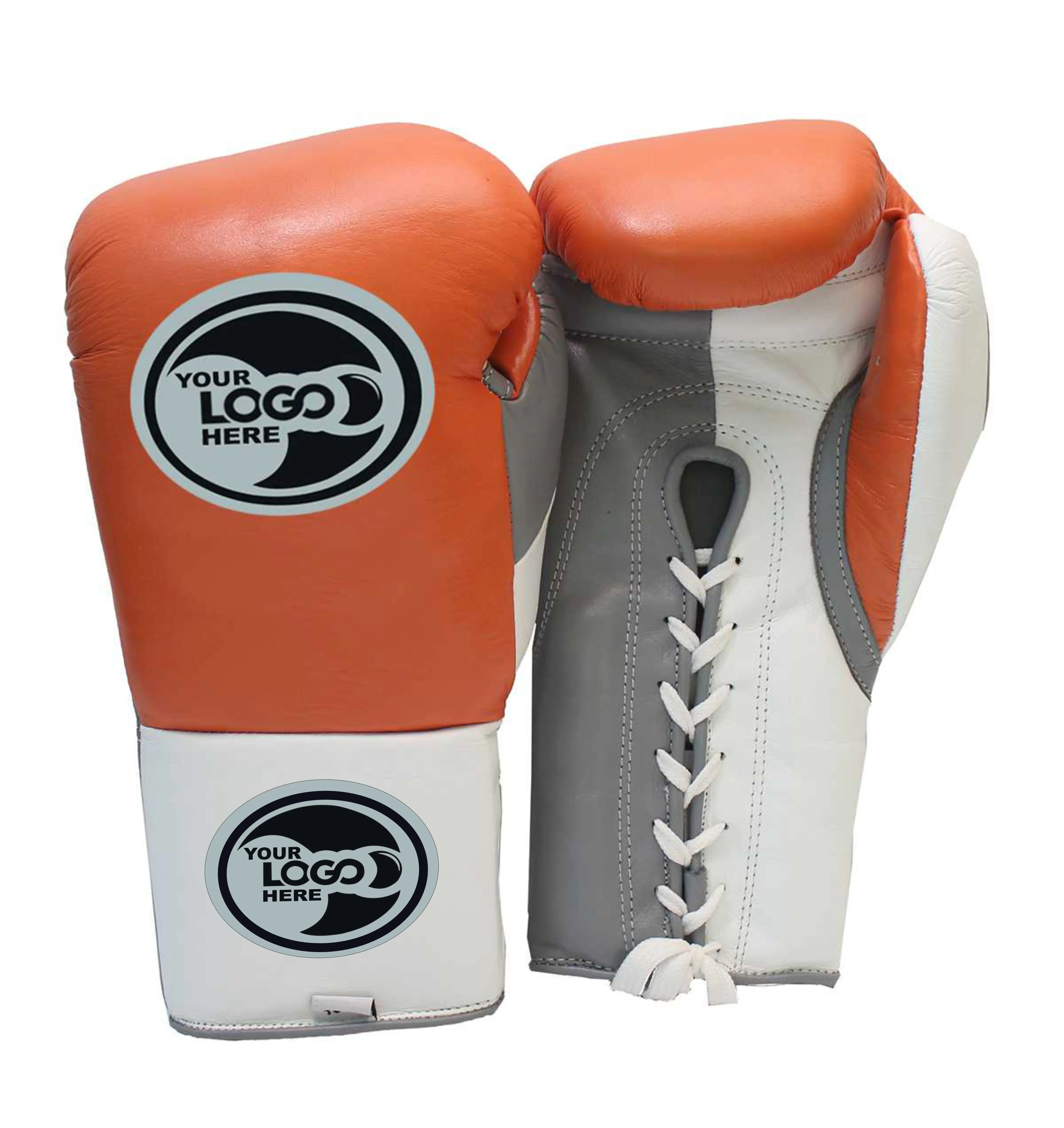 New Top Quality MMA Lace Up Boxing Gloves Premium IMF Foam padding Hand Crafted
