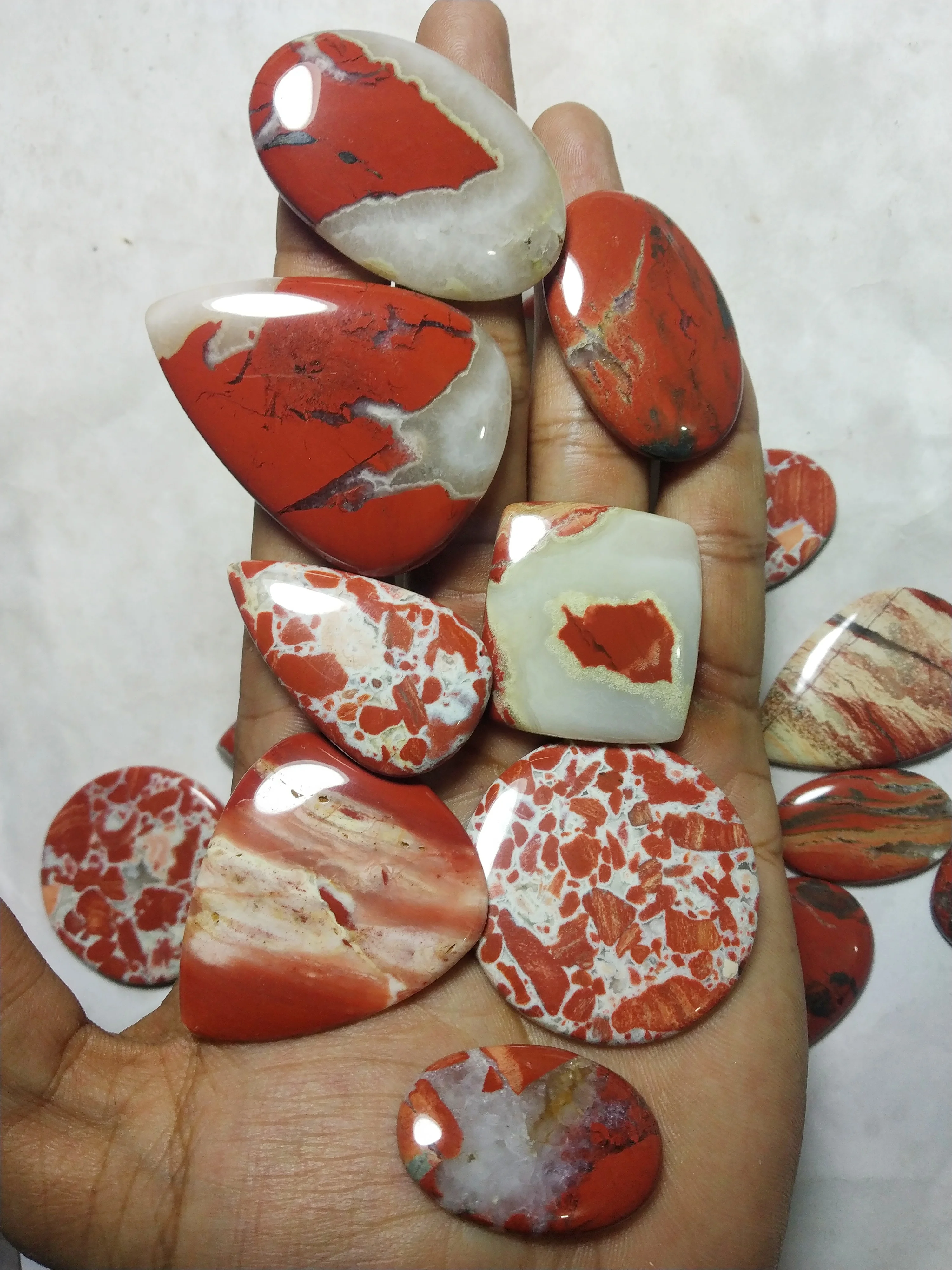 3A+ Quality 100% Natural Rainbow Jasper Free Size Loose Gemstone Healing Jewelry Cabochon Lot Free Size Loose Jewelry Gemstones