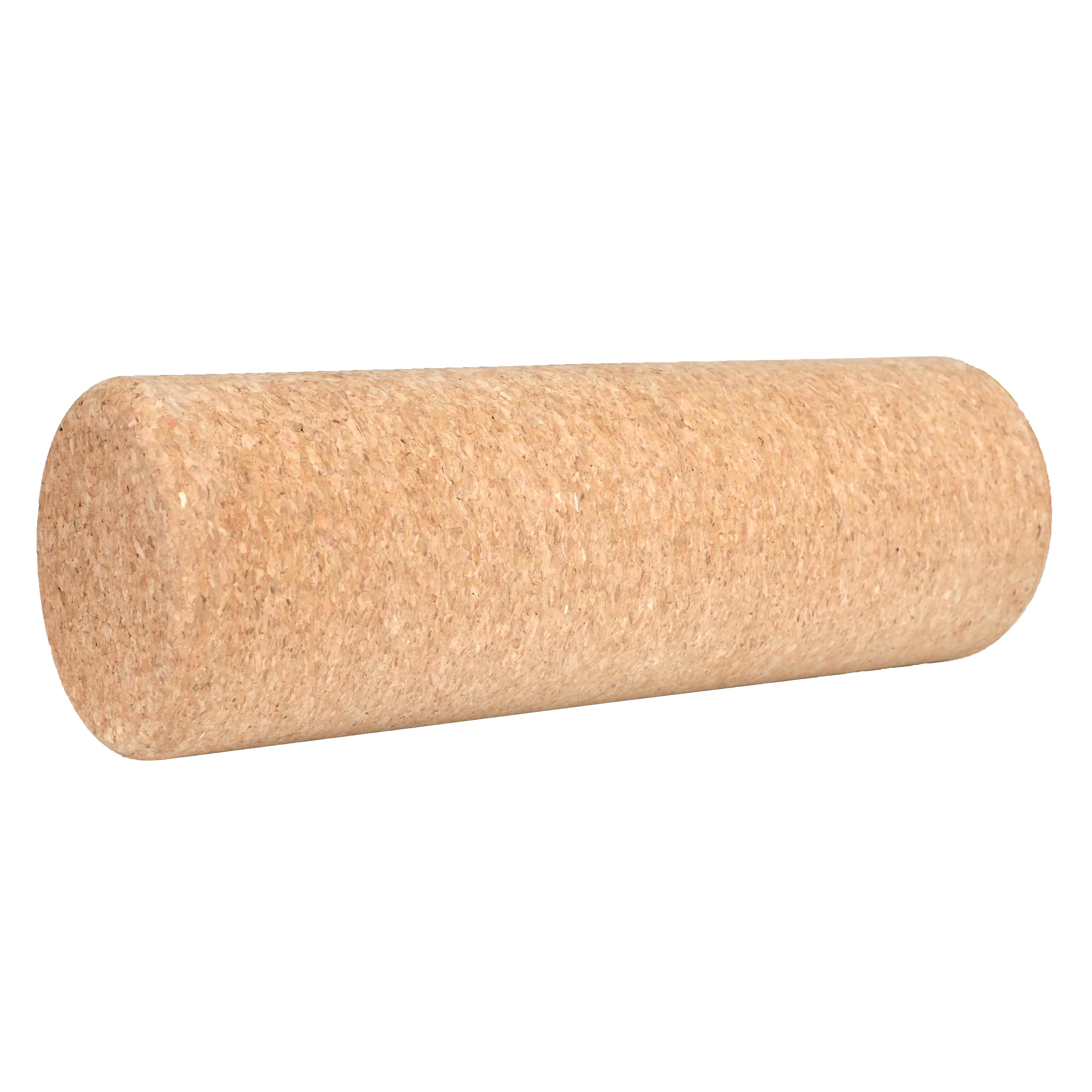Hot Selling Fitness Accessories Relaxing Muscle  Premium Roller 100% Natural Cork Yoga Roll