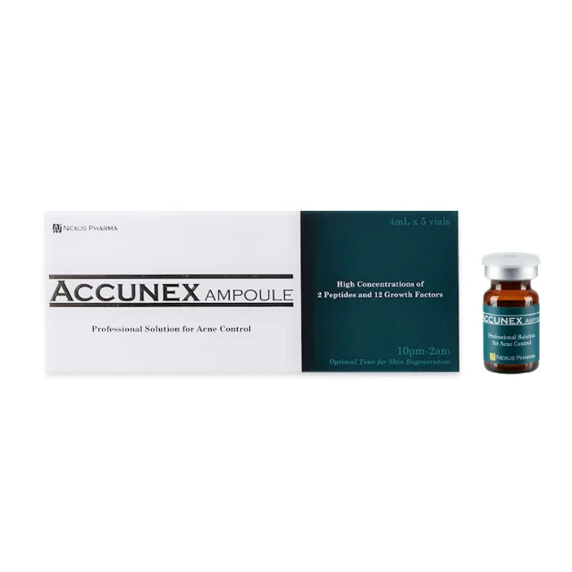 Accunex Ampoule + EGF + Multi Peptide Serum (Anti Acne and Mesotherapy Solution Topical use)