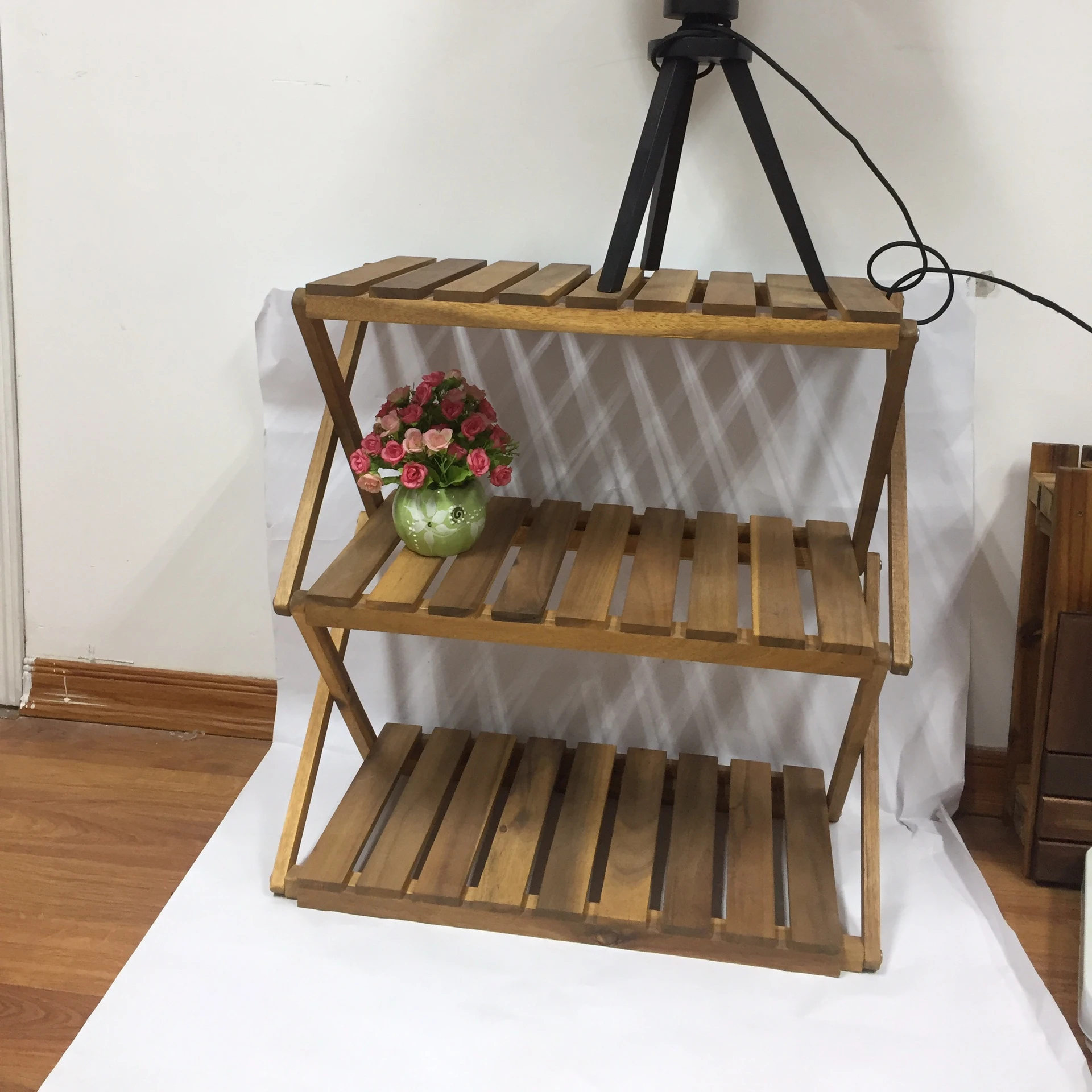Cheap Price Wooden Foldable Wood Rack for Kichen, Living room & Others rooms High Standed From Vietnam