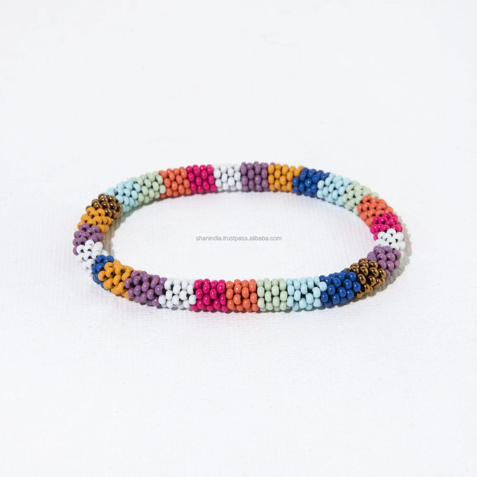 Multicolor Handmade Custom Glass Beads bracelet bangle Fashion adjustable Woven Seed Bead Miyuki Bracelet for Women