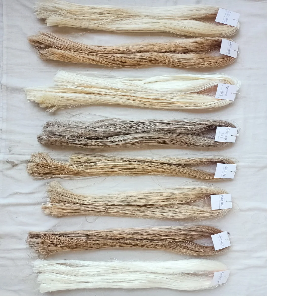 natural  fiber hair  extensions mde from pineapple, banana, aloe vera, abaca, snake tree , sisal , nettle  manila , hemp