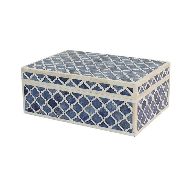 Прямой Производитель коробка с инкрустацией из перламутра ручная работа декоративная многофункциональная деревянная для костей продажи по низкой