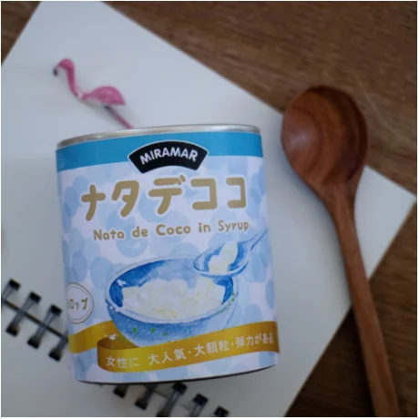 Nata De Coco с 100% пресной кокосовой водой для чая Boba