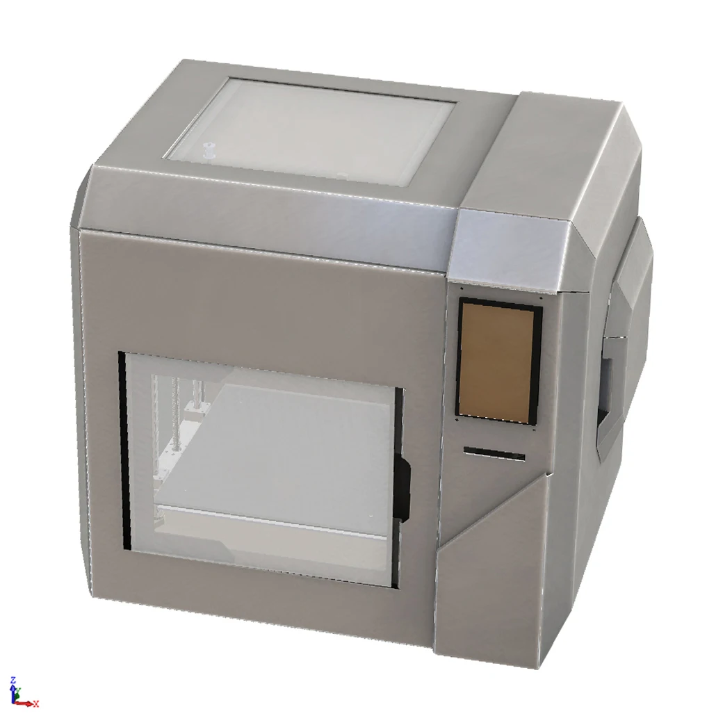 
3D Printer for Large Format Objects Making, Full Colors LCD Touch Display, FDM/FFF Molding Technology, Improved Characteristics 