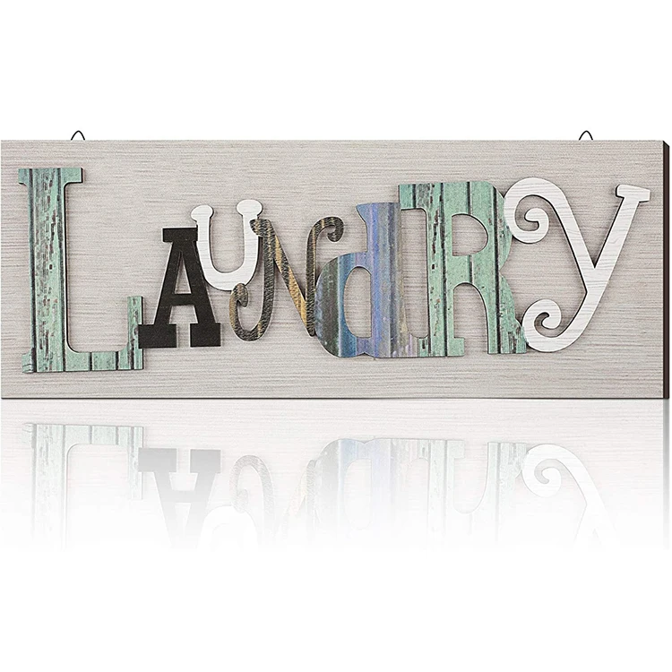 Белый ржавый настенный знак искусство подвесная Настенная Ванная комната стирка украшение для комнаты домашние Деревянные Настенные знаки