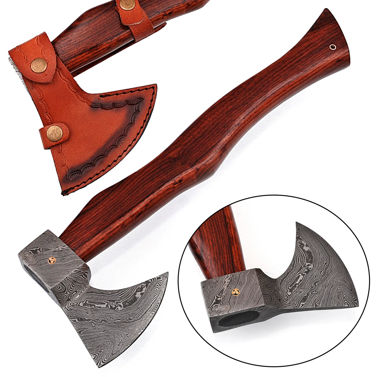 
Hook Claw Damascus Steel Functional Outdoor Axe 