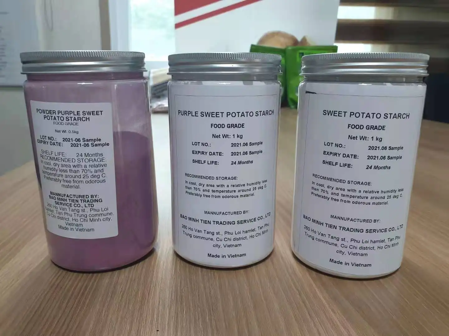 Вьетнамский Высококачественный Фиолетовый крахмал из сладкого картофеля