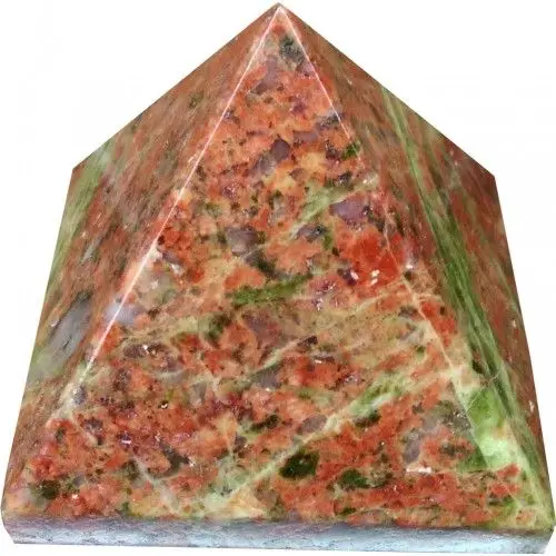 Best Quality Unakite Pyramids Healing Stone at Wholesale Price Antique Imitation Collectible Customized Agate Pyramid Crystal