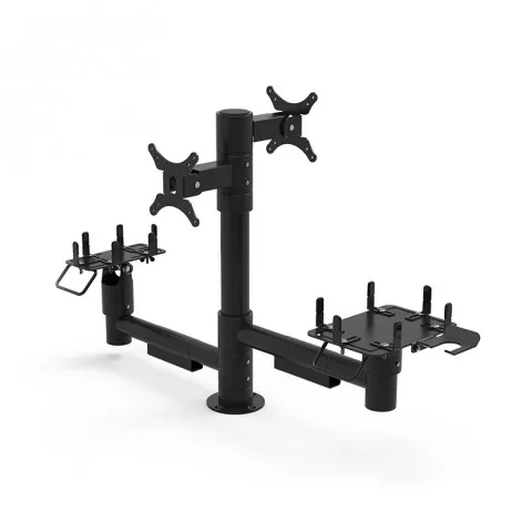 Tech Lab Pole Mount Stand Mounting Solutions for Pos Commercial Display System Rotate 360 Around the Pole be Adjustable