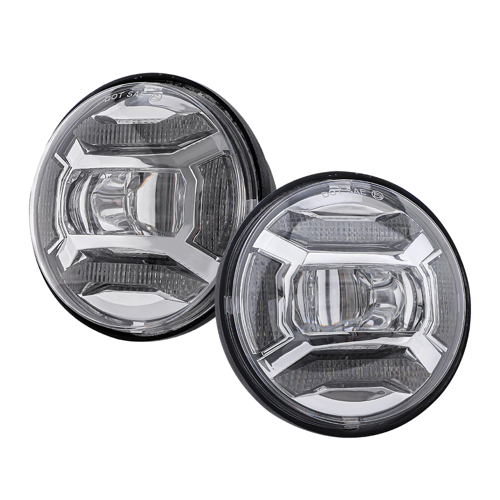 Best Price Motorcycle Fog Lamps 4.5Inch Led Fog Light Headlight Indian Cars Foglamp Manufacturer In China Fit For Harley