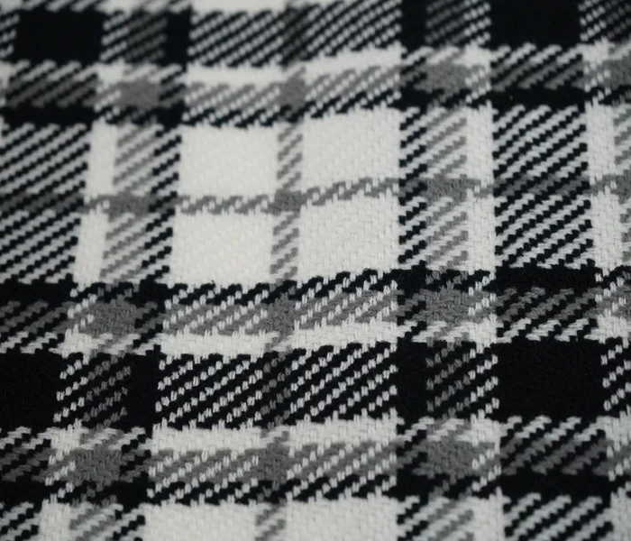 Tartan check tweed fabric for suit