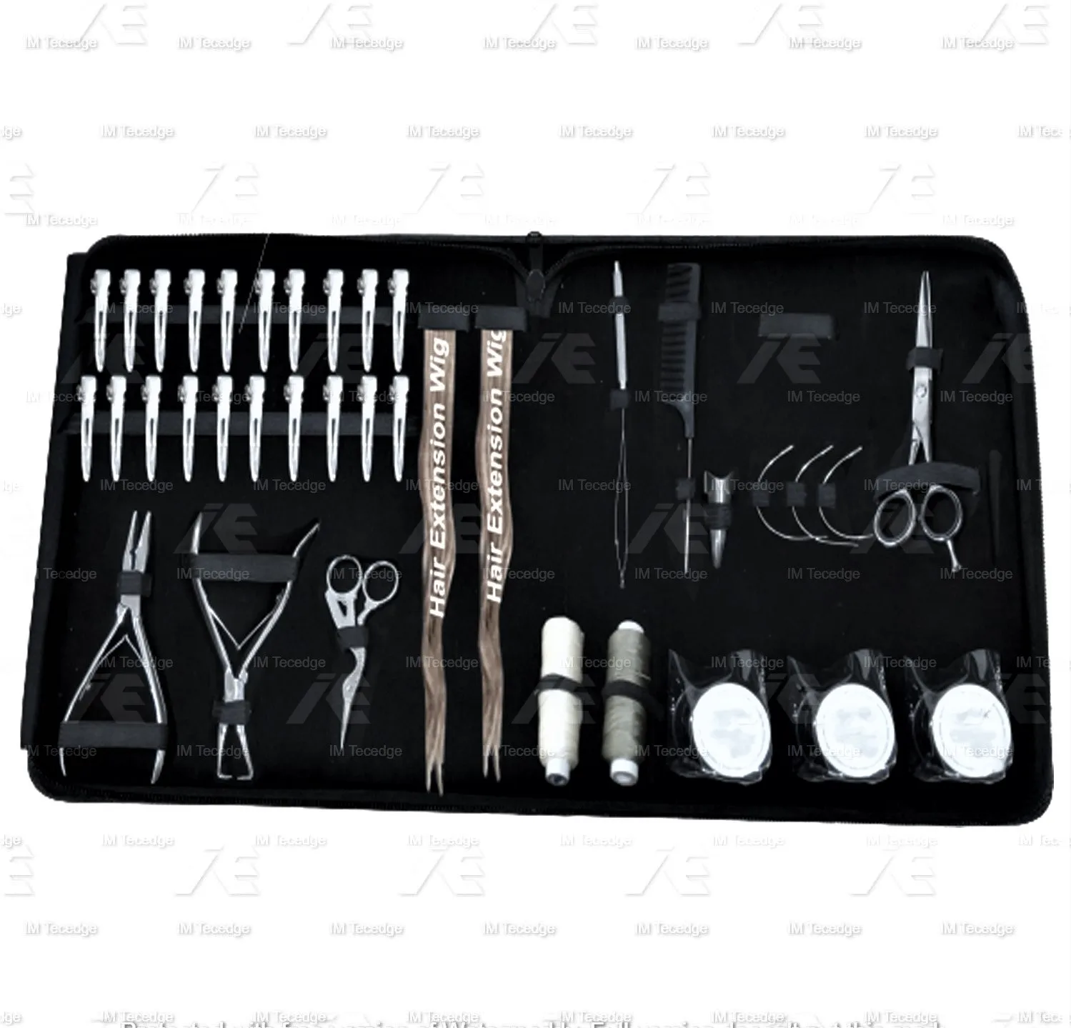 Online Customize Tools Store Sliver Finish Hair Extension Salon Tools Student Trainer Big kit  Gripper Micro Beads
