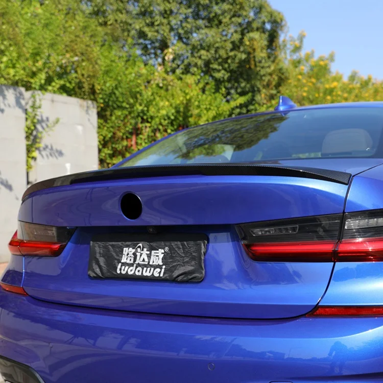 Автомобильный спойлер Ludawei из углеродного волокна МП для BMW 3 серии G20 2019 + задний багажника крыло автомобильные внешние аксессуары