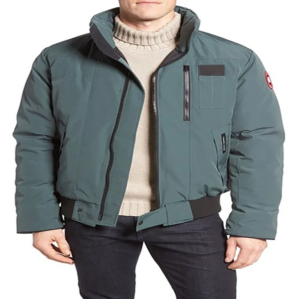 Винтажная куртка-бомбер от производителя в Пакистане с капюшоном из искусственного меха мужская логотипом под заказ