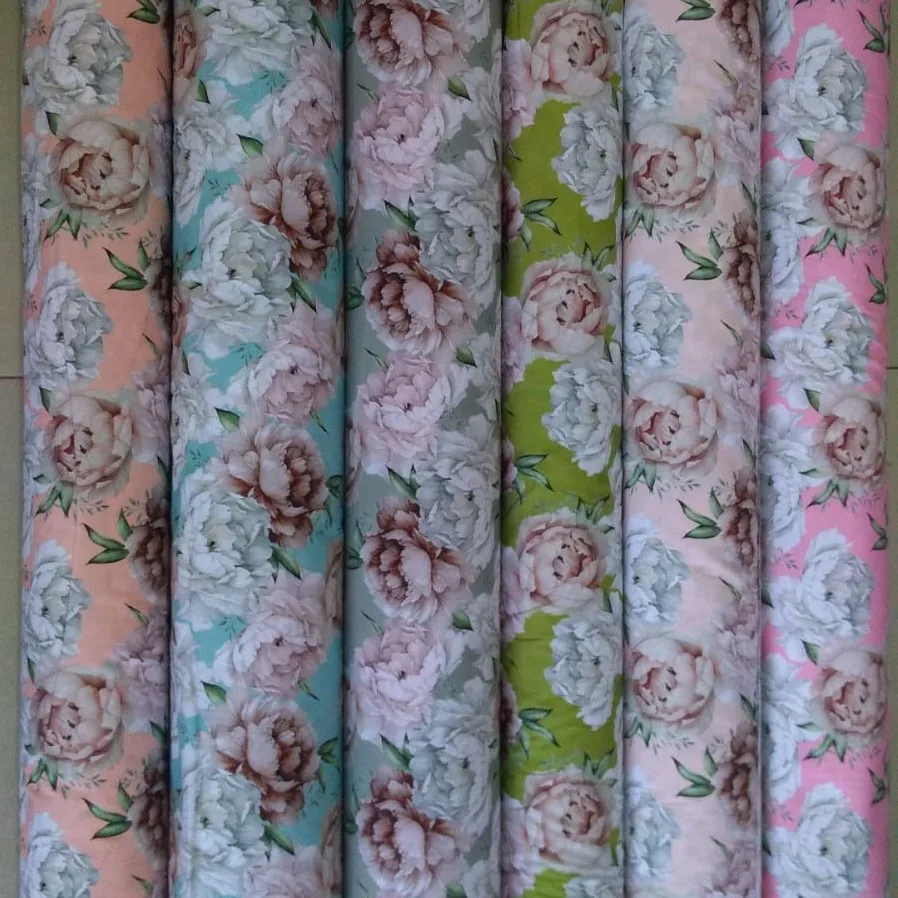 Винтажная Коллекция с изображением цветов на полностью чесаном хлопке