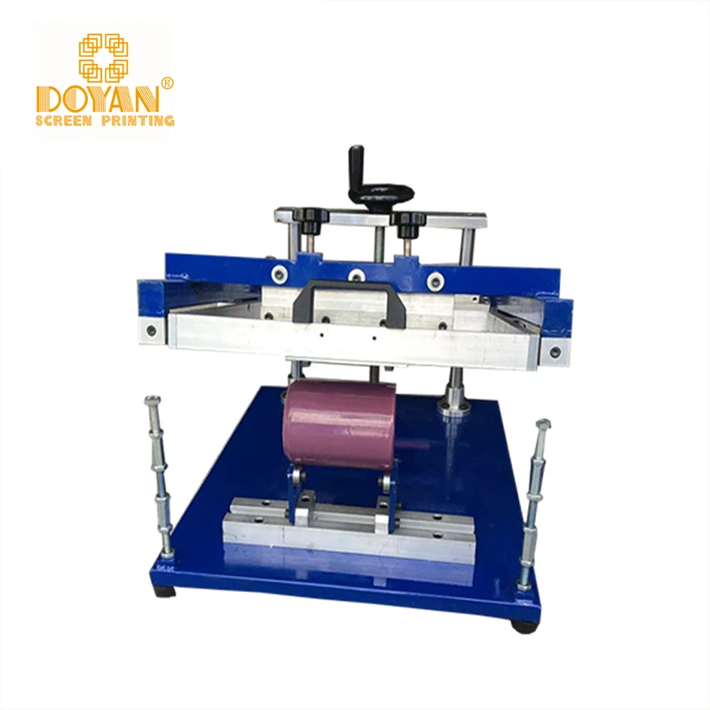 DOYAN paper cup coffee tea cup manual cylindrical cup bottles screen printing machine