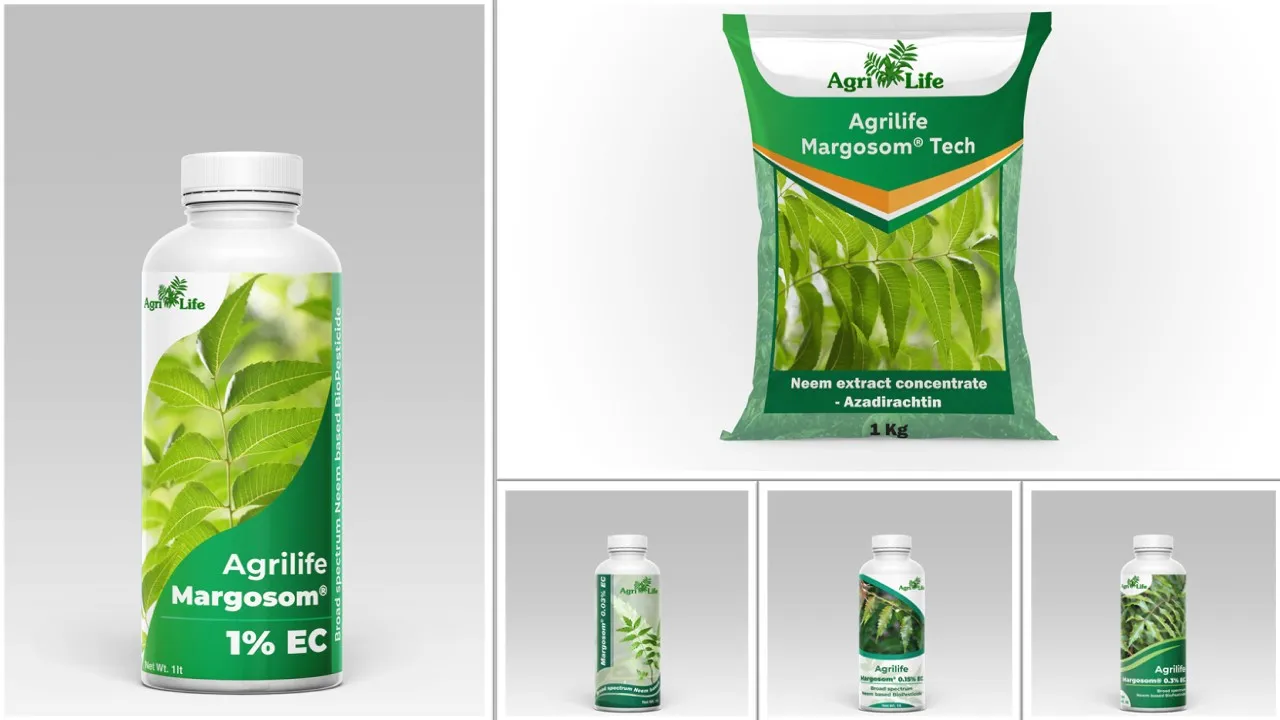 
Neem extract Bioinsecticide Kills Crop Damaging Pest Herbicides Margosom Tech NanoTech 